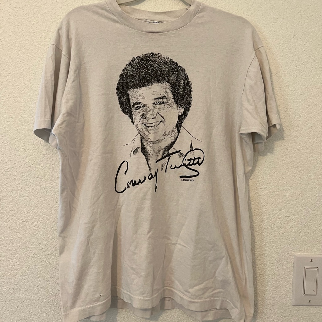 Conway Twitty Vintage Country Music Concert TShirt